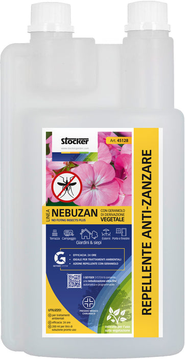 Nebuzan repellente anti-zanzare 1lt per sistema Geyser Stocker