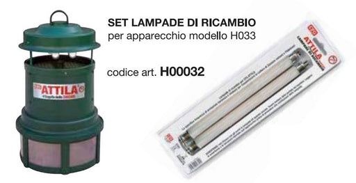 Lampada Ricambio Cattura Zanzare Attila Vecchio modello H00032 2Pz. - EmporiodiAntonio
