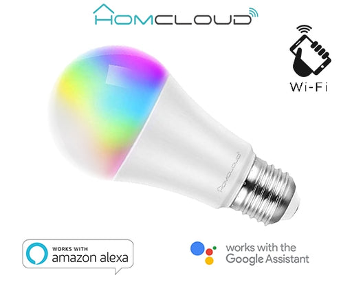 Lampadina Wi-FI RGB+CCT Dimmerabile HomCloud - EmporiodiAntonio