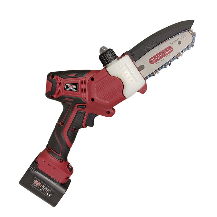 Potatore Elettrico a Catena Archman PE02 barra cm.12 con 2 batterie al litio