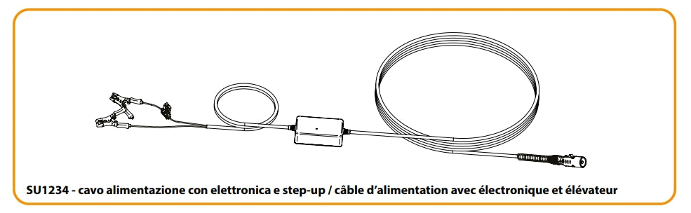 Kit Alimentazione batteria Auto per Abbacchiatore Jolly Italia V34 STEP-UP