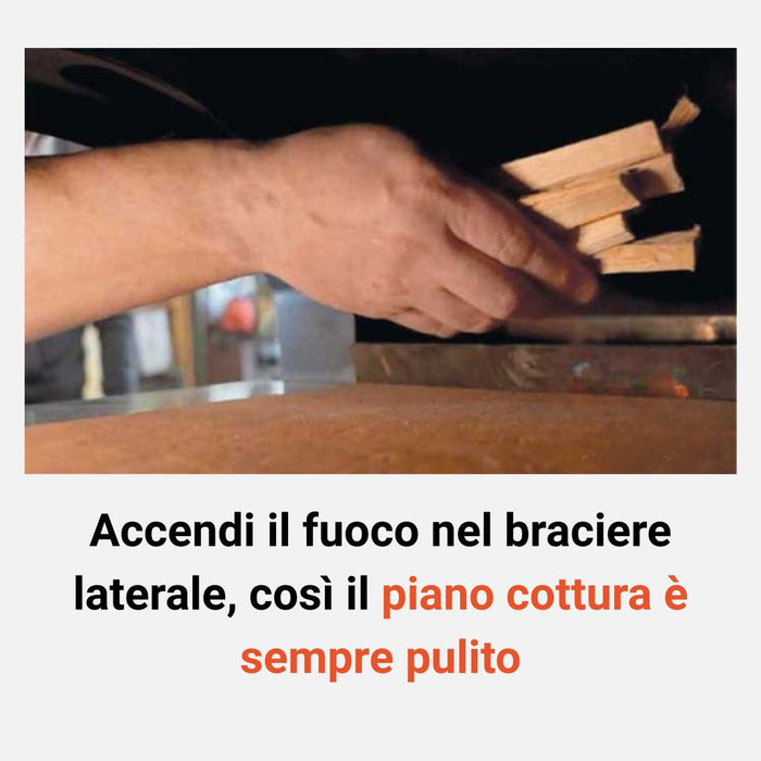 Forno Legna Jolly Mastrofiamma a cottura diretta, il Forno che Semplifica la Cottura a Legna!