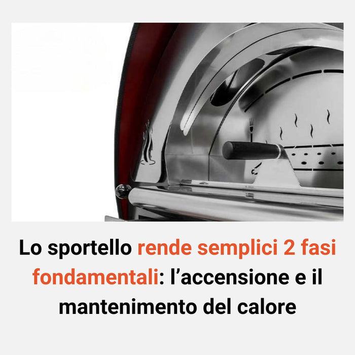 Forno Legna Jolly Mastrofiamma a cottura diretta, il Forno che Semplifica la Cottura a Legna!