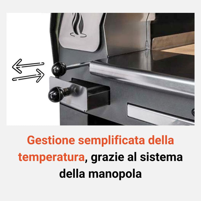 Forno Legna Jolly Mastrofiamma a cottura diretta, il Forno che Semplifica la Cottura a Legna!