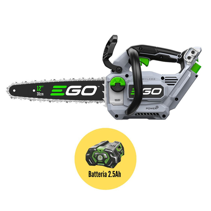 Motosega da Potatura a Batteria Ego Power Plus CS1200E 56 Volt Barra cm.30 con Batteria da 2.5Ah