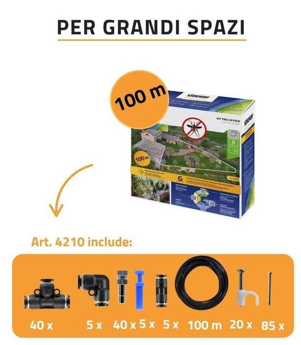 Kit impianto Pro 40 ugelli per sistema Geyser Stocker 4210