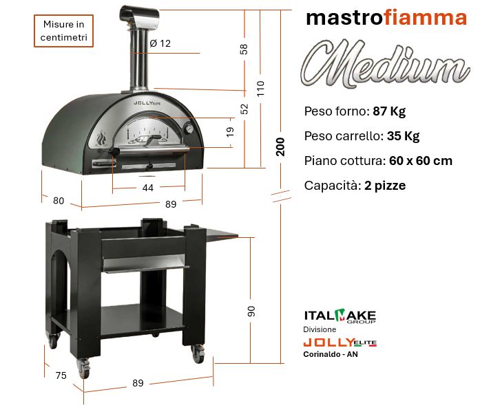 Forno Legna Jolly Mastrofiamma a cottura diretta, il Forno che Semplifica la Cottura a Legna!
