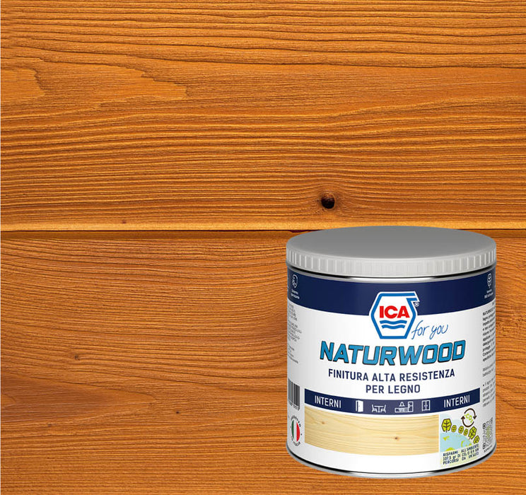 Naturwood Finitura Alta Resistenza per Legno da interno NTWB0 Extra Opaco formato 0,5lt.
