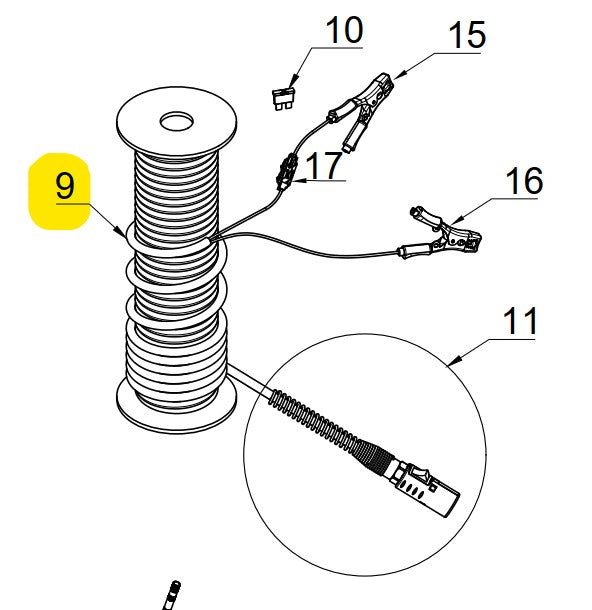 Cavo prolunga 15mt Ulisse 12V Completo Jolly
