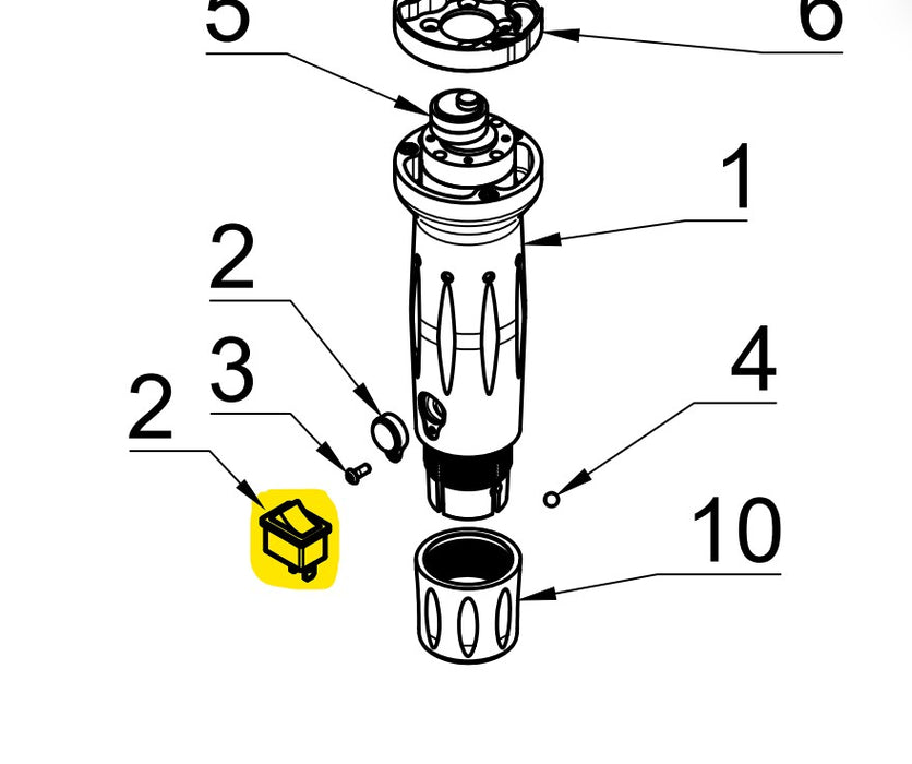 Interruttore Abbacchiatore Jolly V12Base