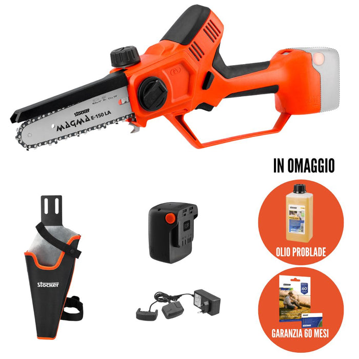 Potatore E-150 con Fodero Completo di batteria 2.6Ah e Caricabatteria