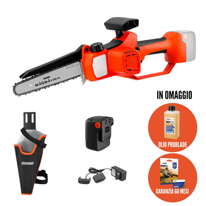 Potatore E-200 con Fodero Completo di batteria 2.6Ah e Caricabatteria