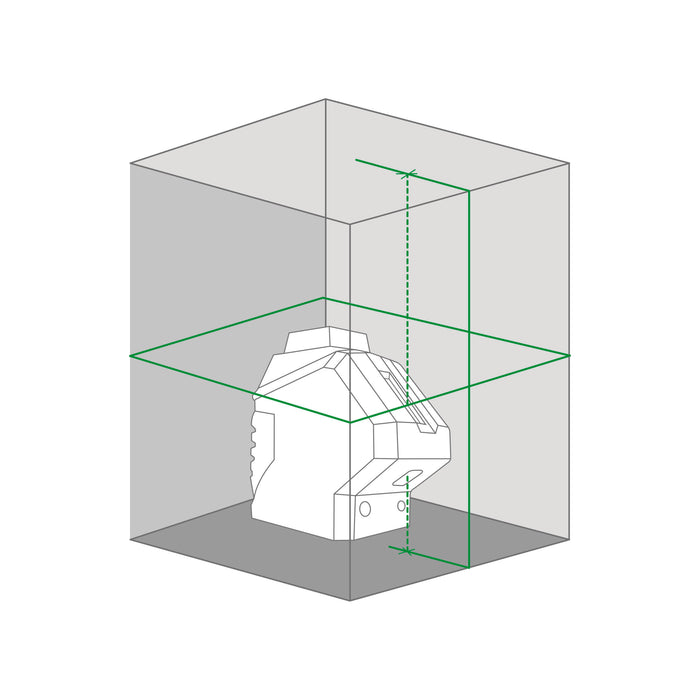 Livella Laser Autolivellante Metrica Bravo Laserbox H360 + 1V + 2 P Green - Raggio Verde