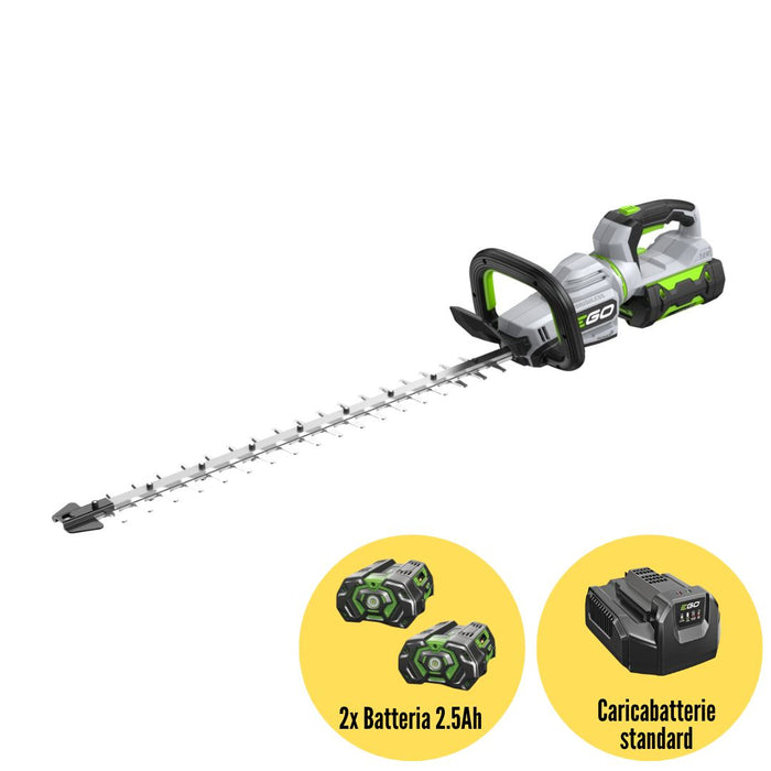 Tagliasiepi Ego Power Plus HT2601E 56 Volt da cm.66 con 2 Batterie e Caricabatteria