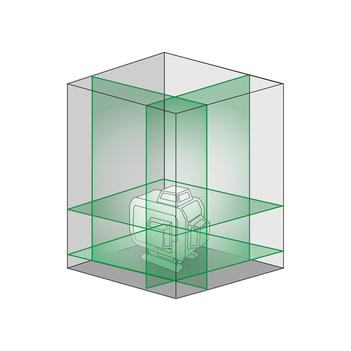 Livella Laser Autolivellante Metrica 4D - 61470 Raggio Verde
