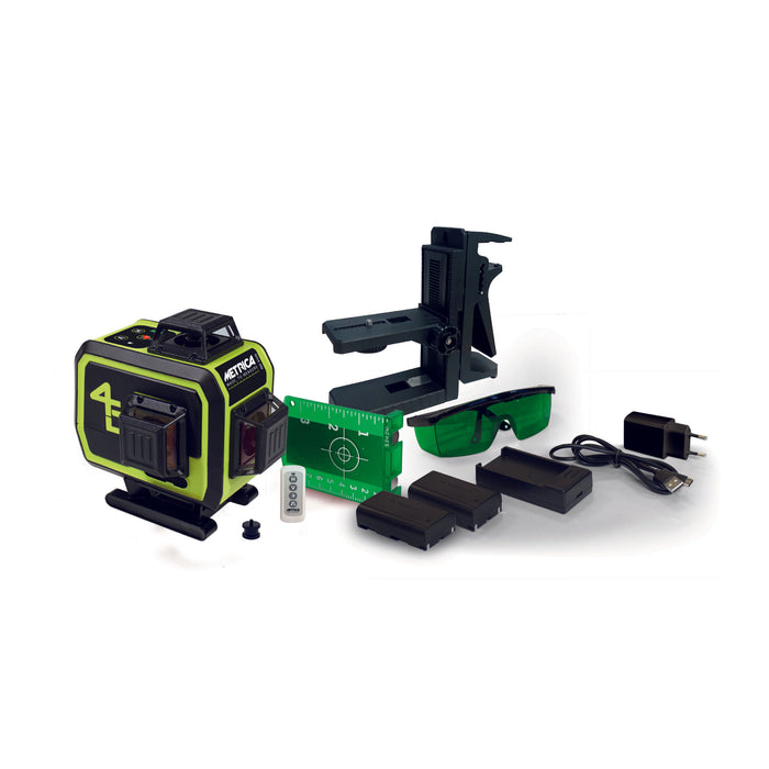 Livella Laser Autolivellante Metrica 4D - 61470 Raggio Verde