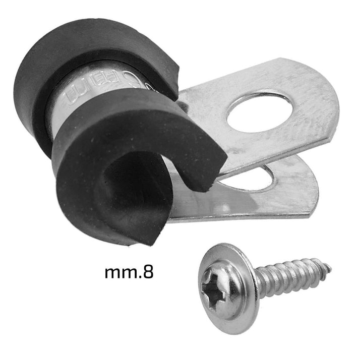 Fissatubo a P sfuso 8 mm per impianto Geyser Lite - Geyser PRO di Stocker