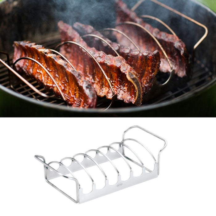 Supporto per arrosto e costine Inox per BBQ Rosle