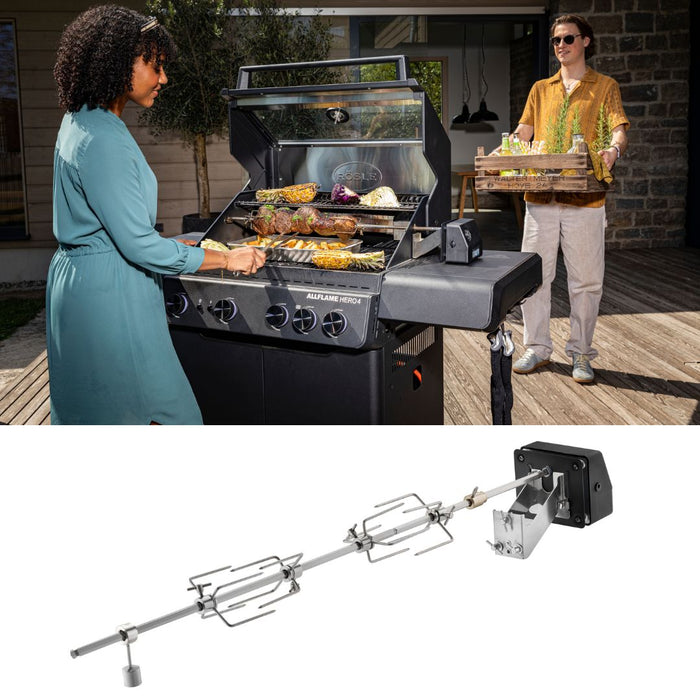 Girarrosto Inox per BBQ ALLFLAME, EPICFLAME Rosle