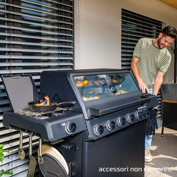 Barbecue a Gas ALLFLAME Hero 6 Rosle