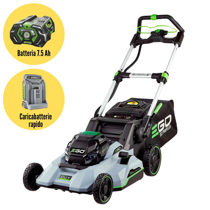 Rasaerba batteria Ego Power Plus LM2135E-SP Trazionato 56 Volt Taglio cm. 52 Completo