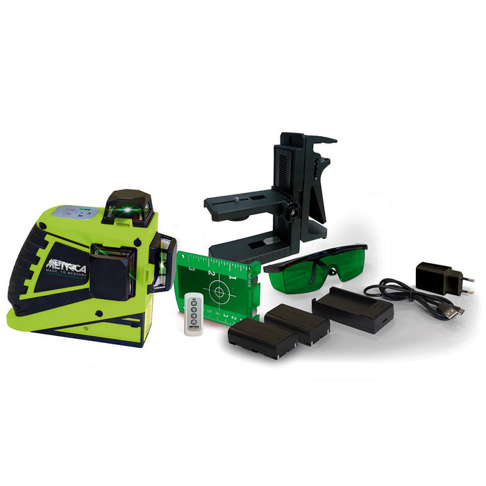 Livella Laser Autolivellante Metrica 3D Junior 360 Gradi Raggio Verde 61415MPlus