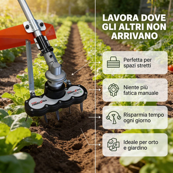 Fresa Universale per Decespugliatore Flexitiller Plus 4 rotori mm.200