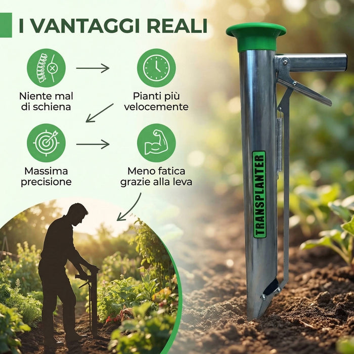 Trapiantatore Piantatore Professionale per Bulbi e Piante Transplanter - ex Bazukka