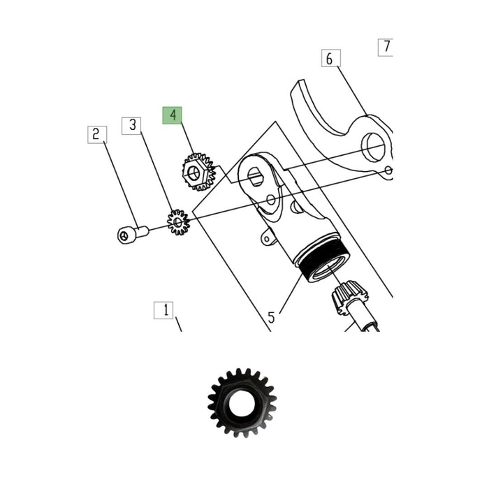Ingranaggio per Forbice Worx WG303E