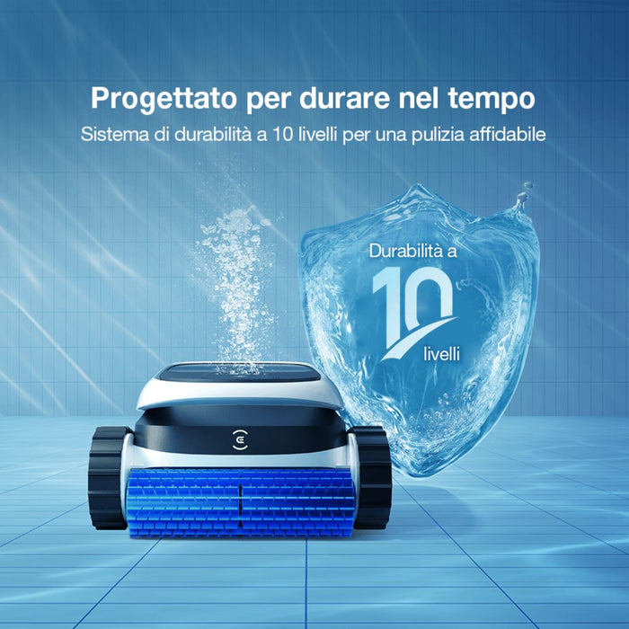 Ecovacs Ultramarine P1 – Robot Pulitore Piscina Automatico con Aspirazione UltraPure