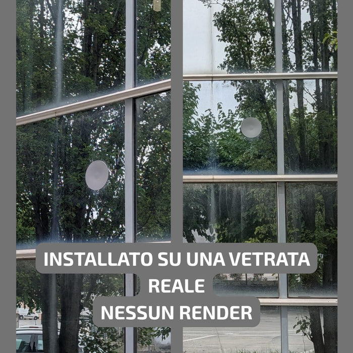 Tappo Copriforo su misura per vetro vetrina - guarnizione chiusura ventilazione