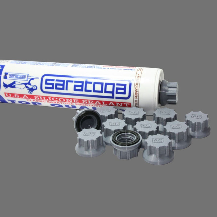 Tappi Universali per Cartucce Silicone (12 pz) con guarnizione di tenuta