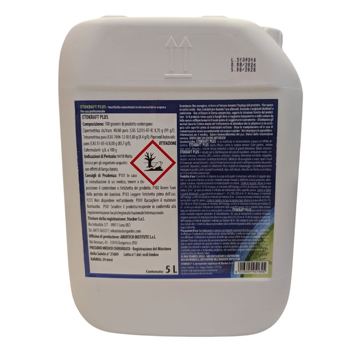 Etokraft Plus zanzaricida anti-zanzare 5 L per sistema Geyser Stocker 45164