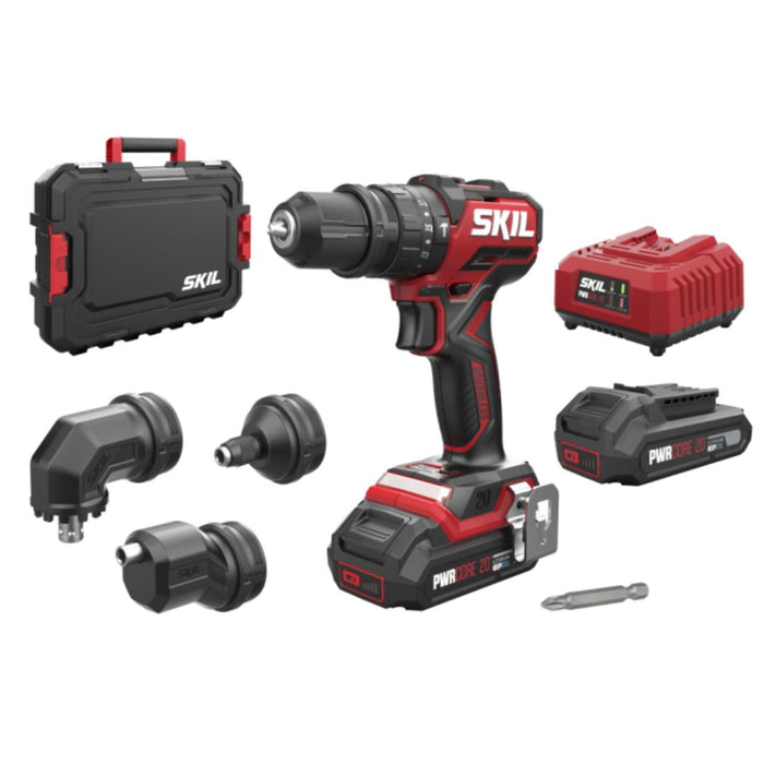 Kit Skil Trapano Percussione con Accessori Batterie e Caricabatteria - 3076HC