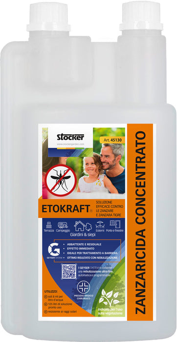 Etokraft zanzaricida anti-zanzare 1 L per sistema Geyser Stocker